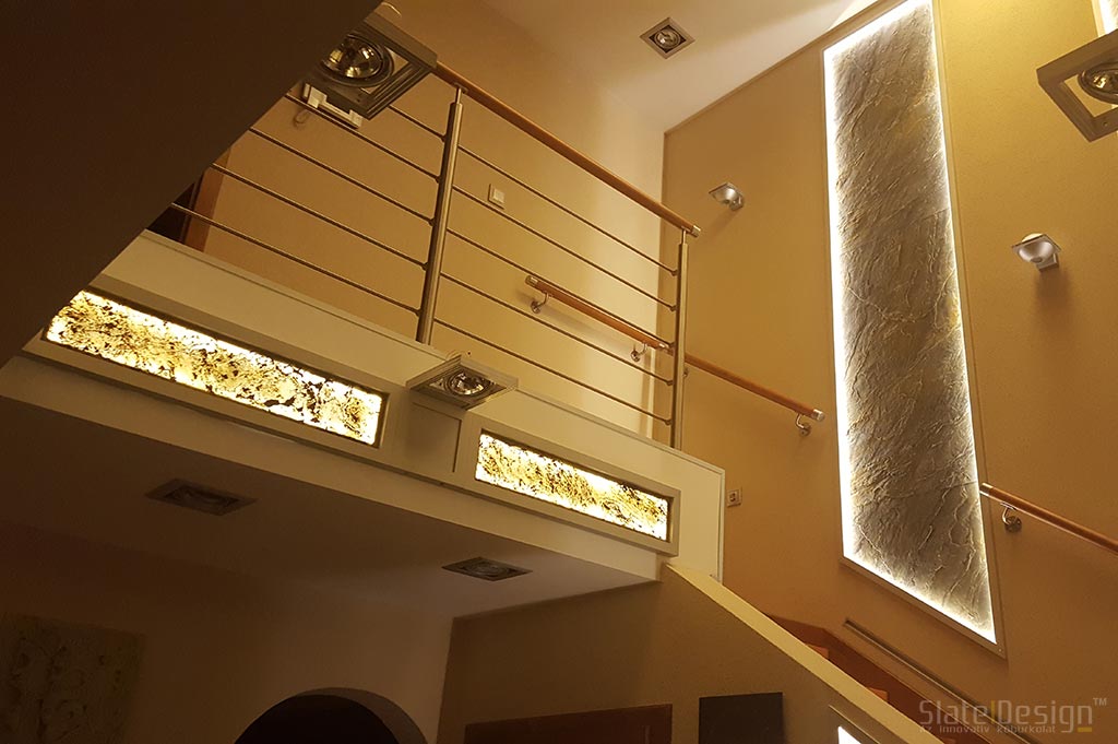 interiérové, presvietiteľné stenové vložky